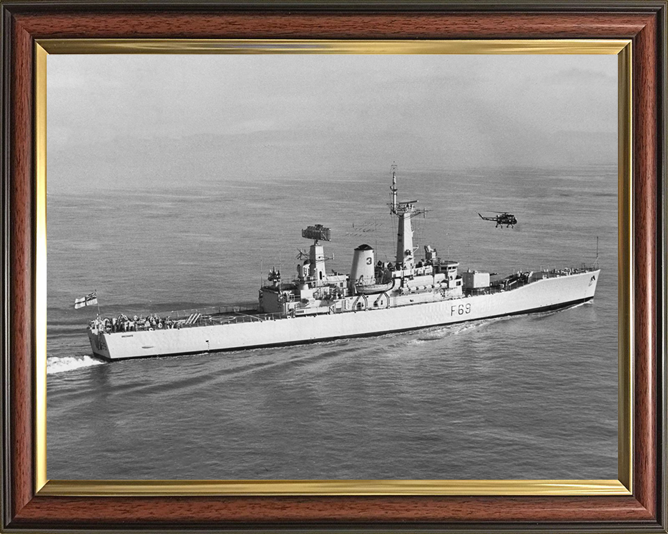 HMS Bacchante F69 Royal Navy Leander class frigate Photo Print or Framed Print - Hampshire Prints