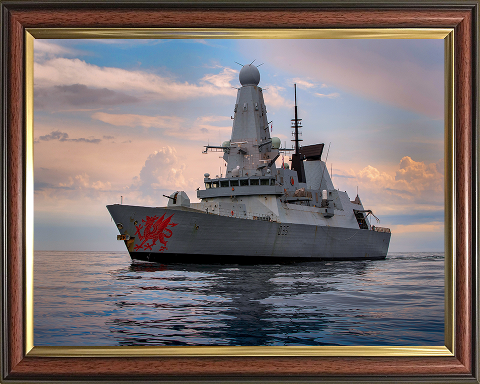 HMS Dragon D35 Royal Navy type 45 Destroyer Photo Print or Framed Print - Hampshire Prints