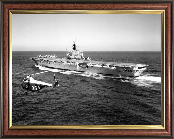 HMS Centaur R06 Royal Navy Centaur class light fleet carrier Photo Print or Framed Print - Hampshire Prints