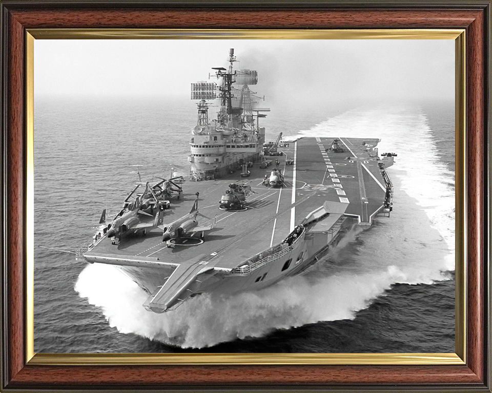 HMS Ark Royal R09 Royal Navy Audacious class aircraft carrier Photo Print or Framed Print - Hampshire Prints