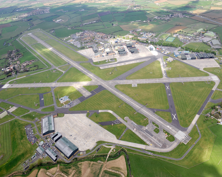 HMS Heron RNAS Yeovilton Aerial Photo Print or Framed Photo Print - Hampshire Prints